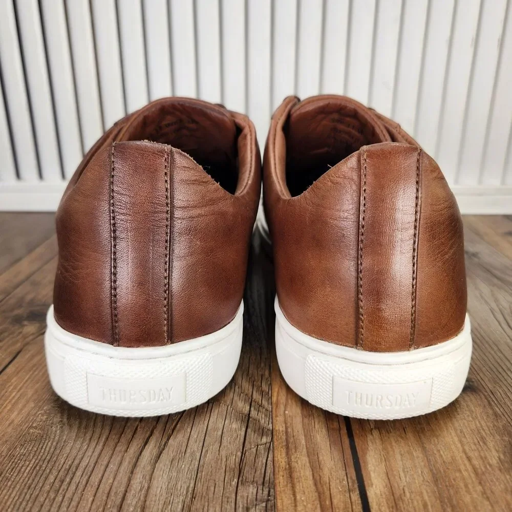 Thursday Boot Company Premier Low Top Sneakers Mens 11 Wide Brown Leather Shoes